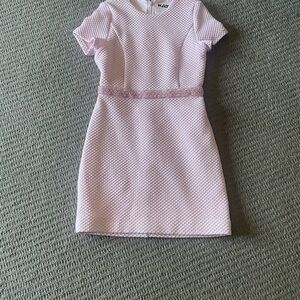 Katie J NYC Light Pink Textured Casual Dress